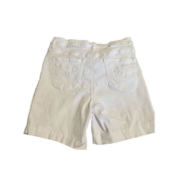 Seven7 Women's White Bermuda Denim Shorts Size 10 Summer Casual - Picture 7 of 10